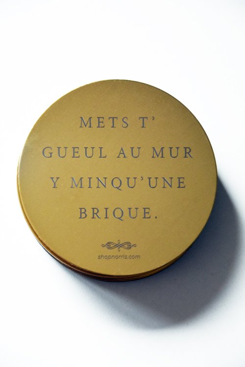 Sous-verres métalliques - slogans montois - gravure - collector - Image 2