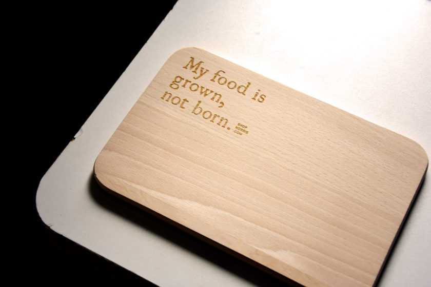 Planche en bois - Slogan Vegan - "My food..." - Image 2