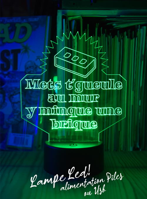 Lampes Led - Citation Doudou - Brique