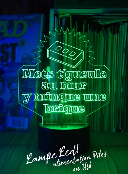 Lampes Led - Citation Doudou - Brique