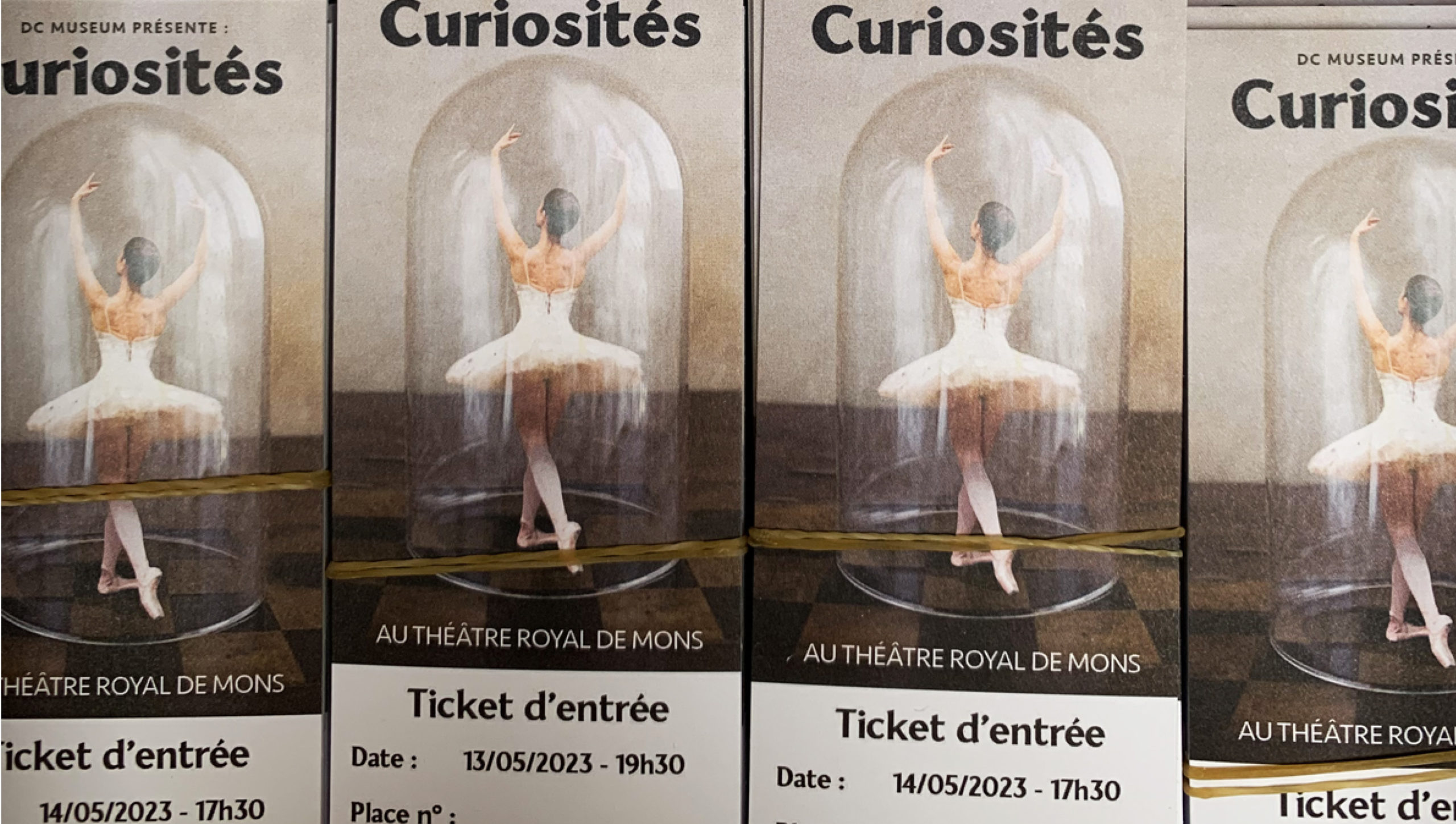 Ticket événement, création, mise en page et impression