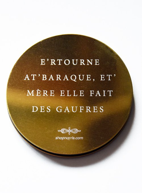Sous-verres métalliques - slogans montois - gravure - collector - Image 5