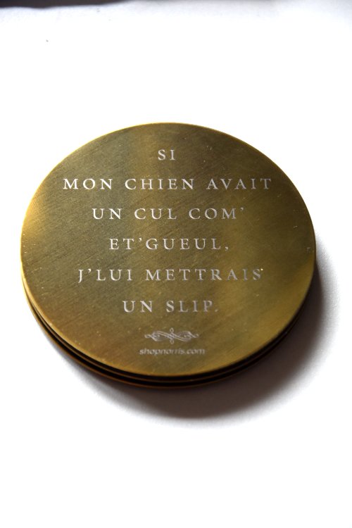 Sous-verres métalliques - slogans montois - gravure - collector - Image 4